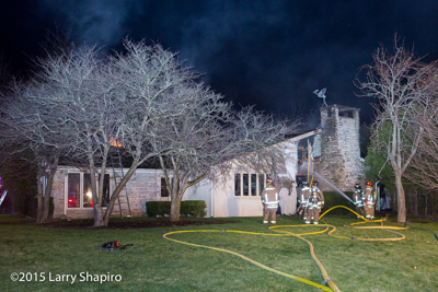 Northbrook Fire Department IL house fire at 1300 Edgewood Lane fatal fire Larry Shapiro photographer shapirophotography.net 